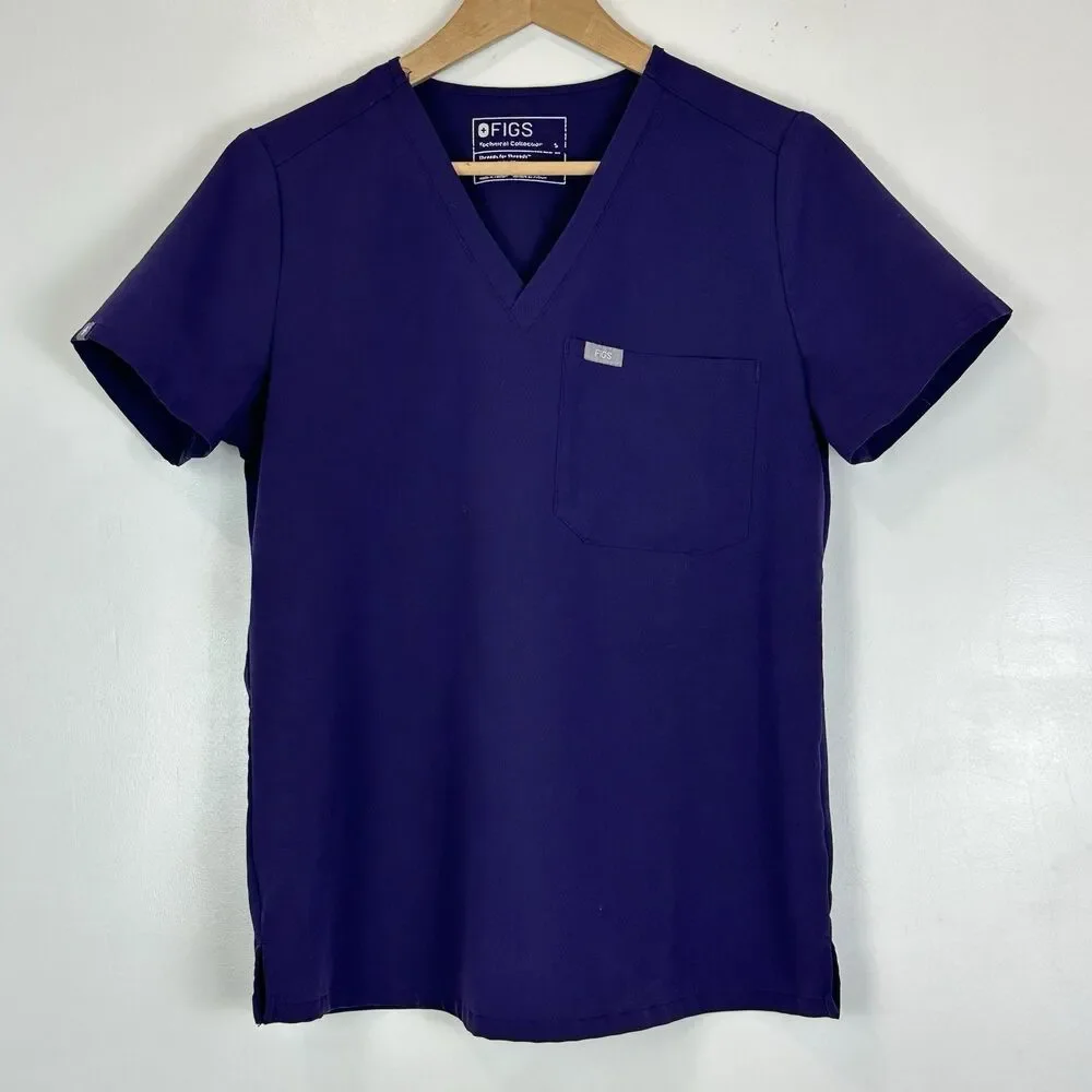 Figs Purple Jam Scrub Set M/S Medical Workwear Athleisure Minimalist Nurse - Picture 3 of 16